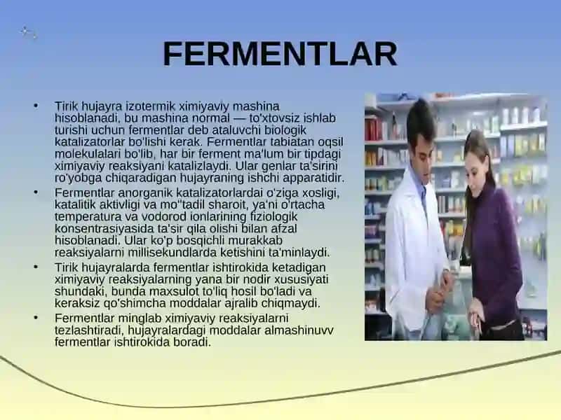 Fermentlar va oqsillar 2