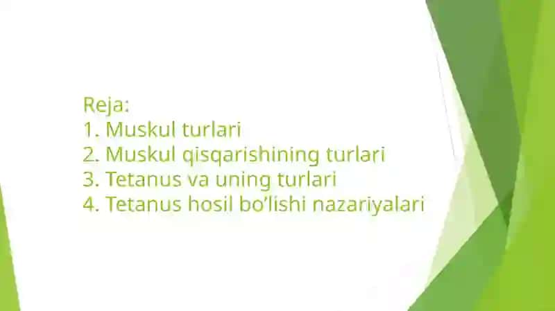 Mushaklar ishi va biomehanikasi 2