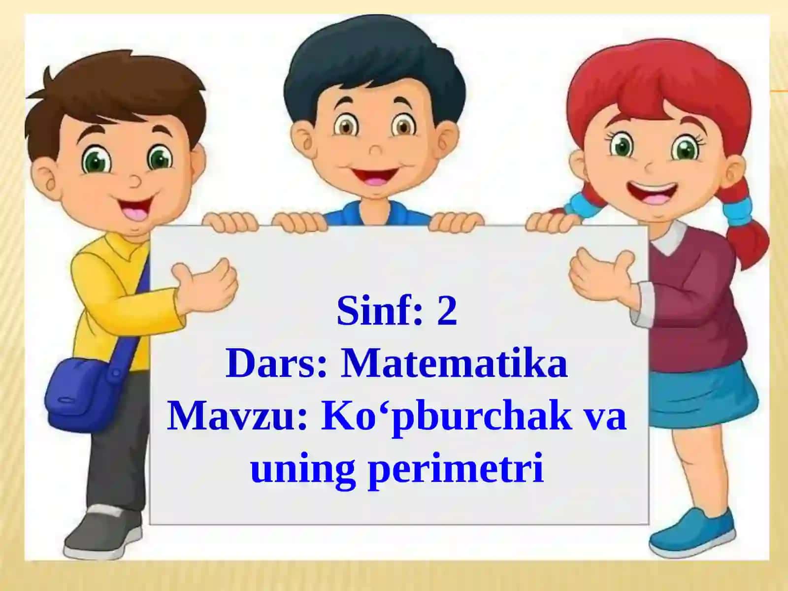 Ko‘pburchak va uning perimetri 2