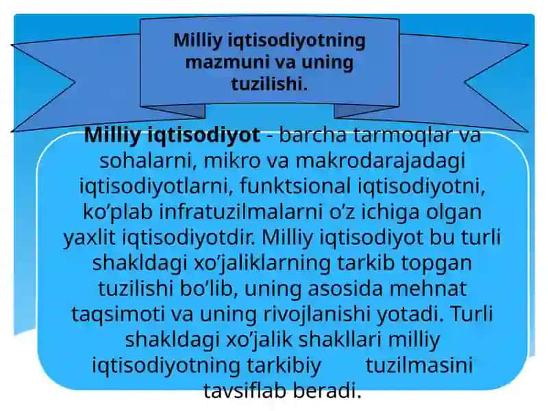 Milliy iqtisodiyot 2