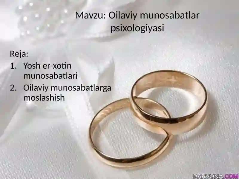 Yosh er-xotin munosabatlari 2