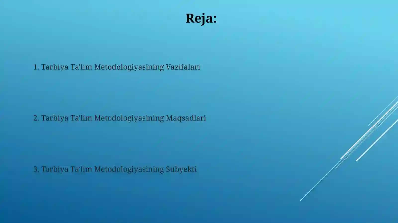 Tarbiya Metodikasi Fanining Amaliy Ahamiyati 2