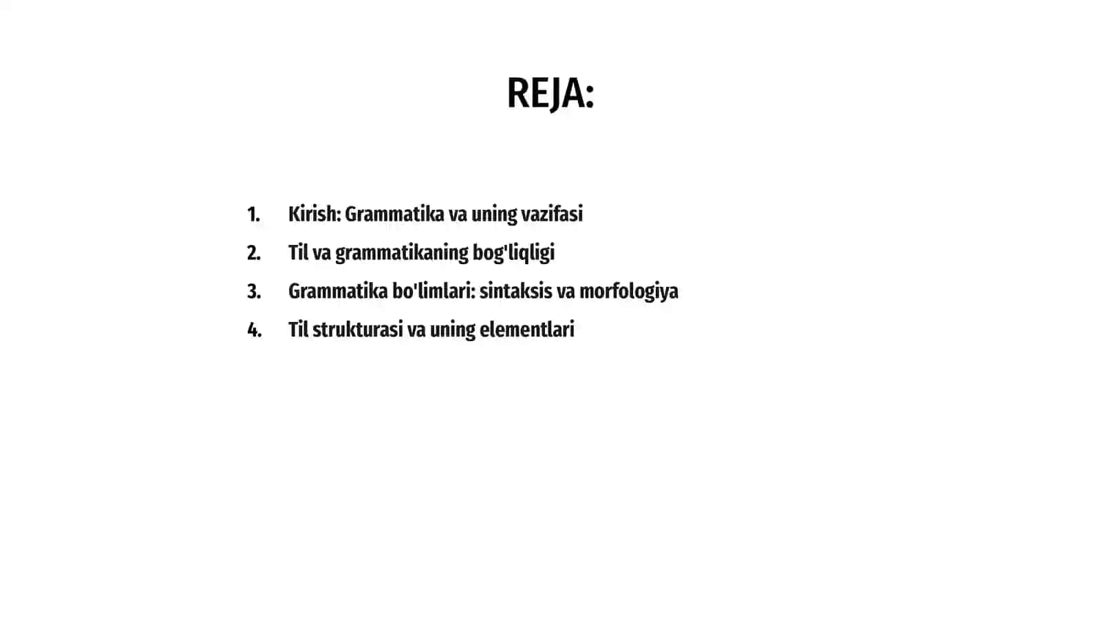 Grammatika til strukturasini o'rganish 2