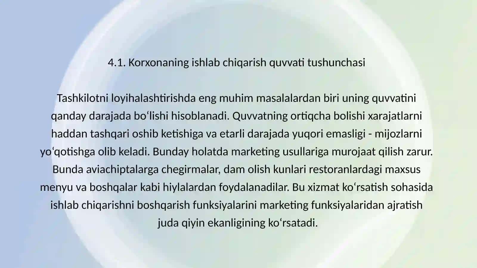 KORXONA QUVVATINI BOSHQARISH 2