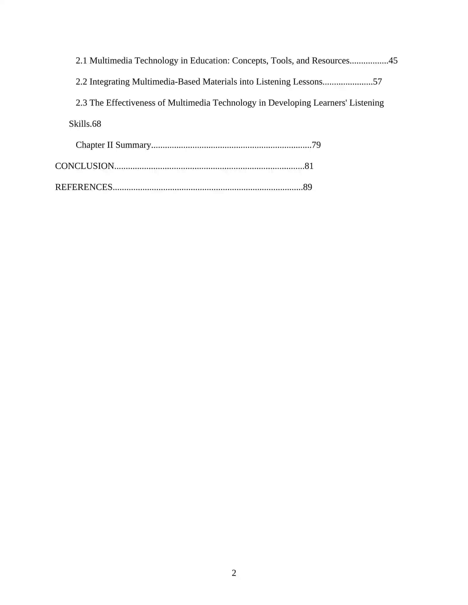 THE USE OF MULTIMEDIA TECHNOLOGY IN TEACHING LISTENING SKILLS 2