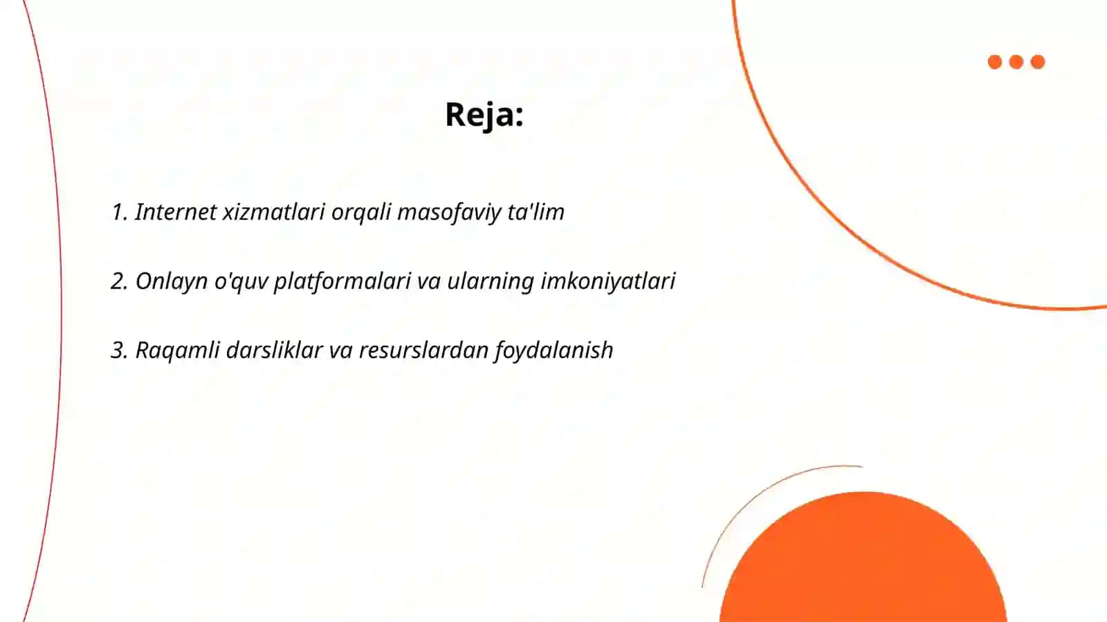 Internet xizmatlari orqali masofaviy ta'lim 2