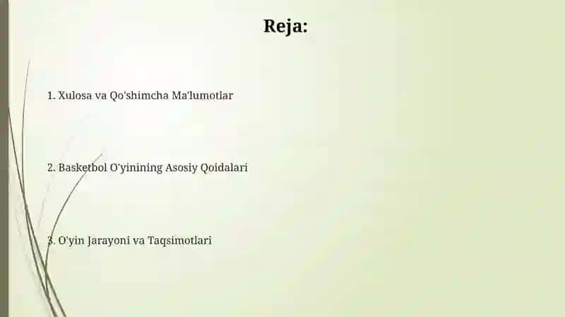 Sport oʻyinlari basketbol oʻyini qoidalari 2
