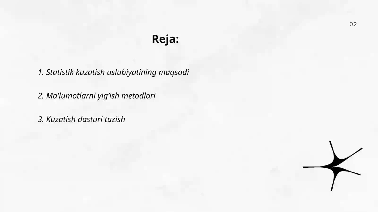 Statistik kuzatish uslubyati 2