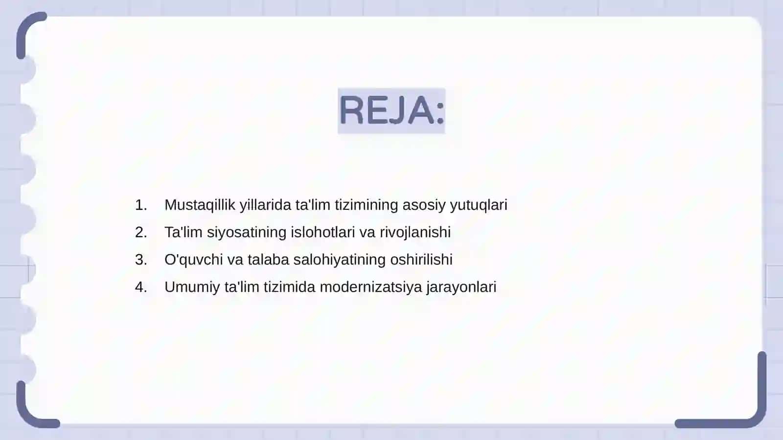 Mustaqillik yillarida ta'lim tizimining rivojlanishi 2
