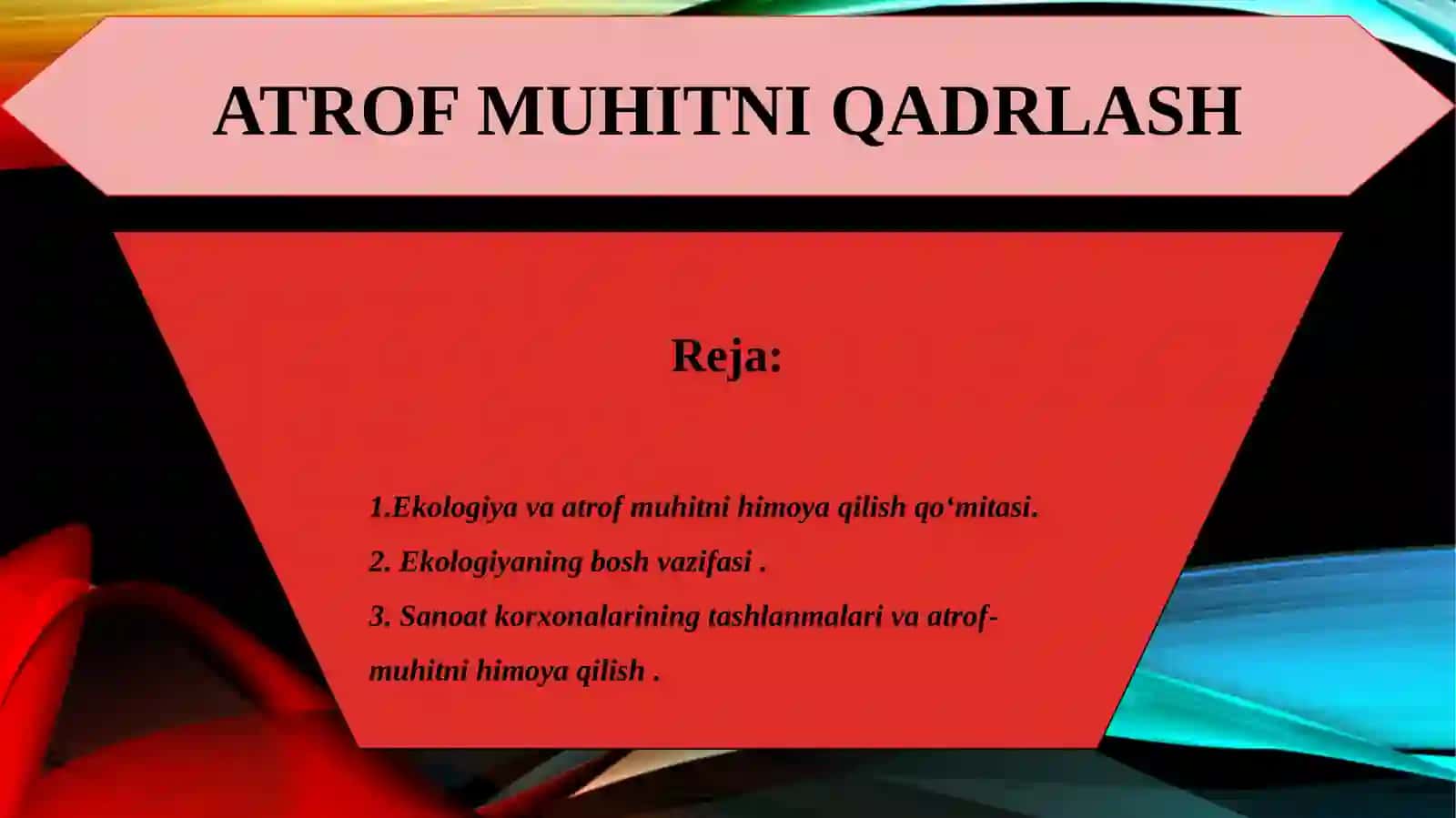 Atrof muhit va tabiiy resurslar iqtisodiyoti 2