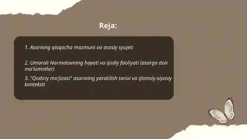 Qodiriy mo‘jizasi 2