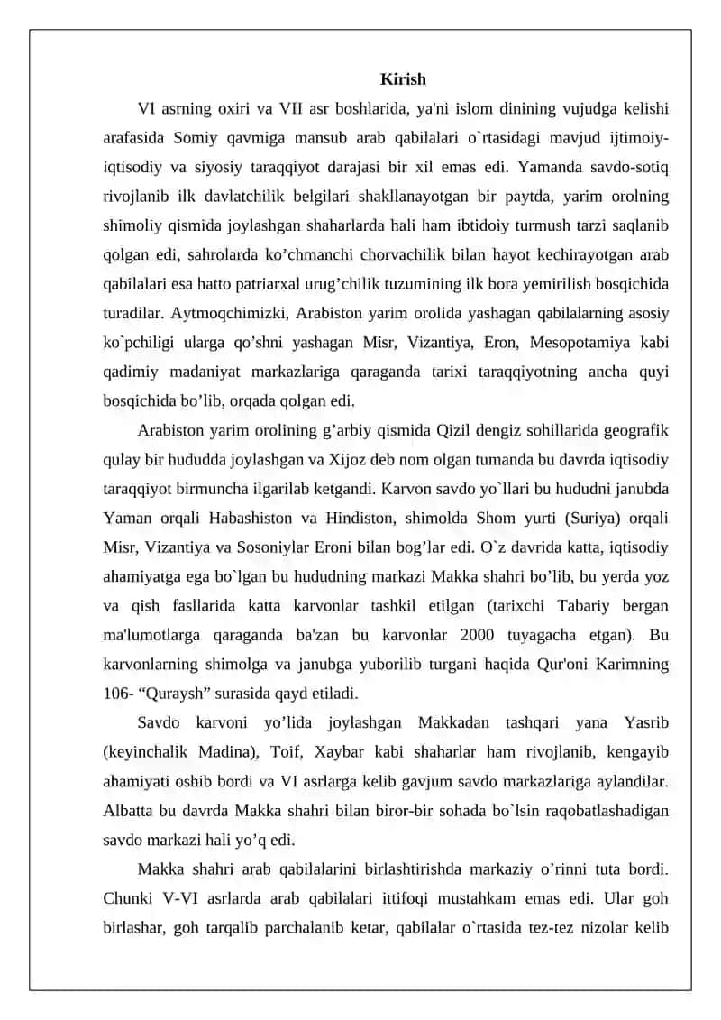 O’rta Osiyoda arab xalifaligi tarkibida 2