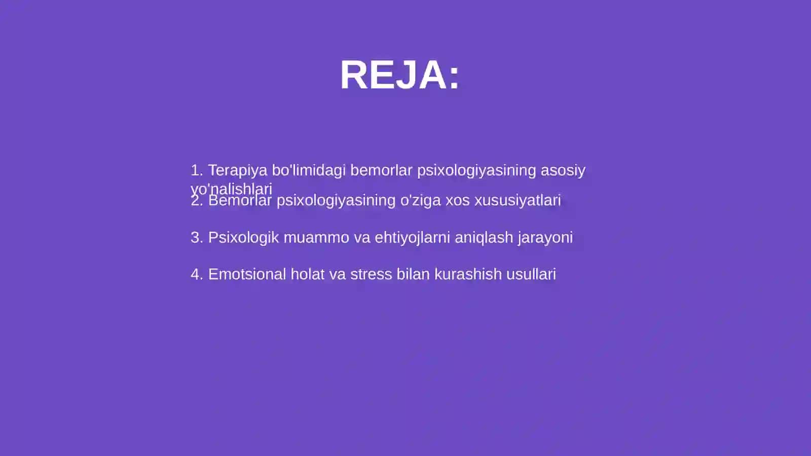 Terapiya bölimidagi bemorlar psixologiyasi 2