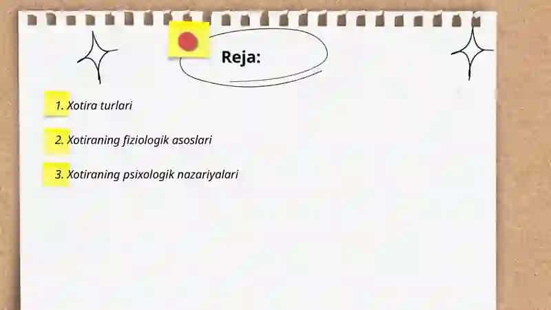 Xotira psixologiyasining asosiy qonuniyatlari 2