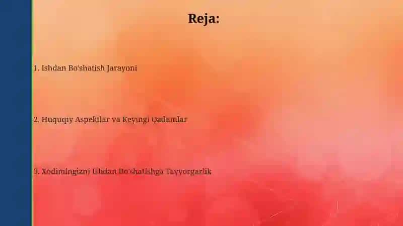 Xodimni ishdan chetlashtirish 2