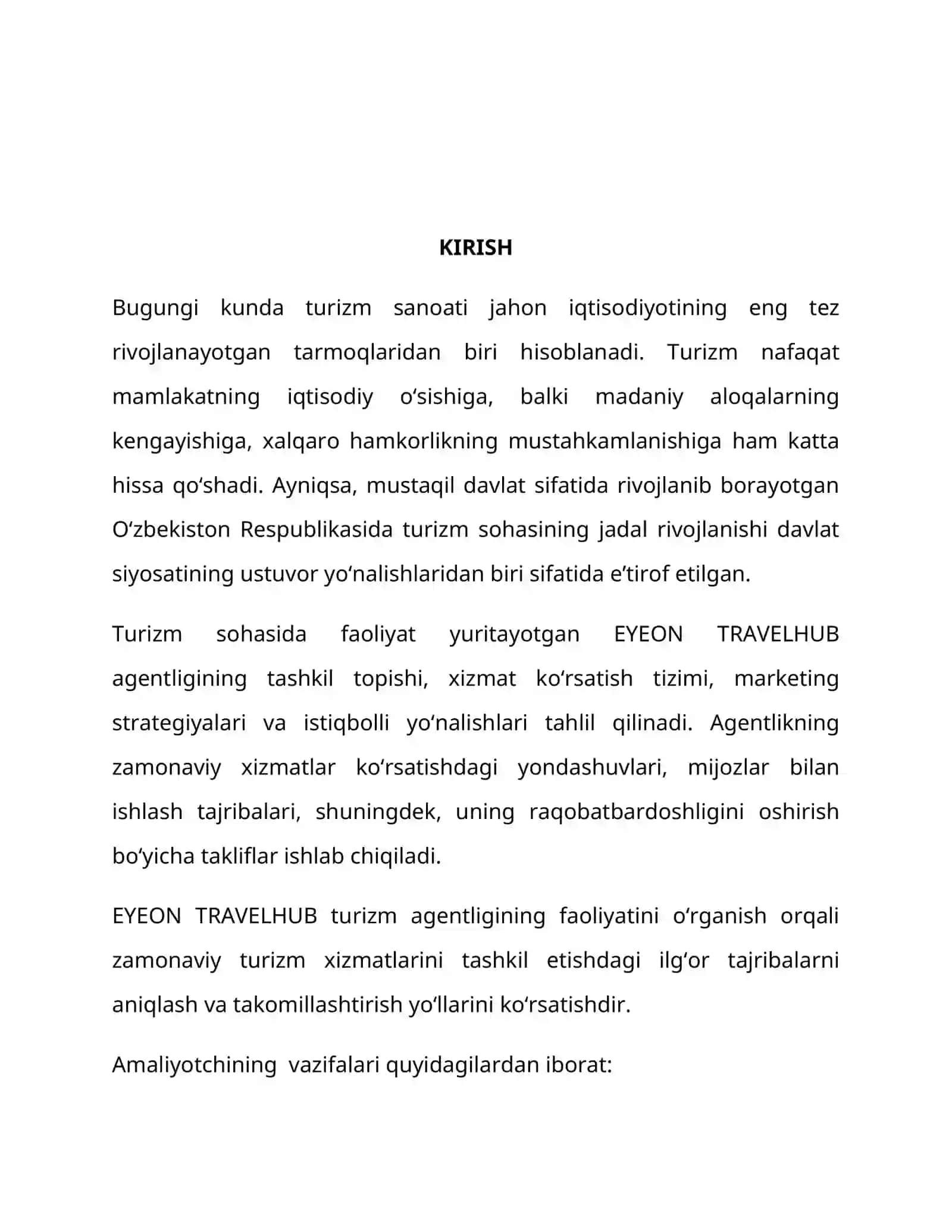 EYEON TRAVELHUB Turizm agentligi 2