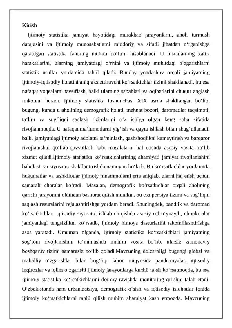 Ijtimoiy statistika 2