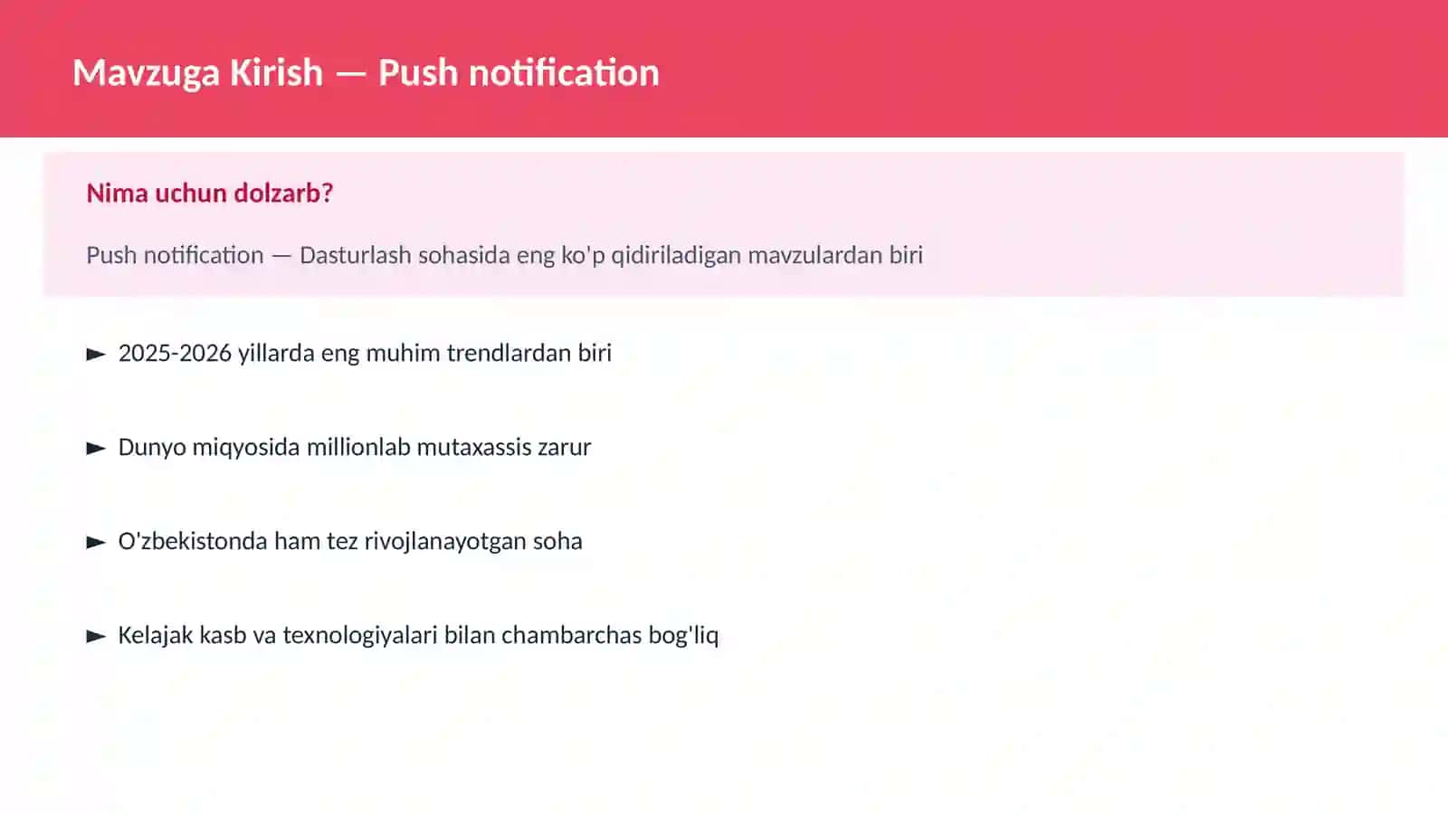 Push notification 2