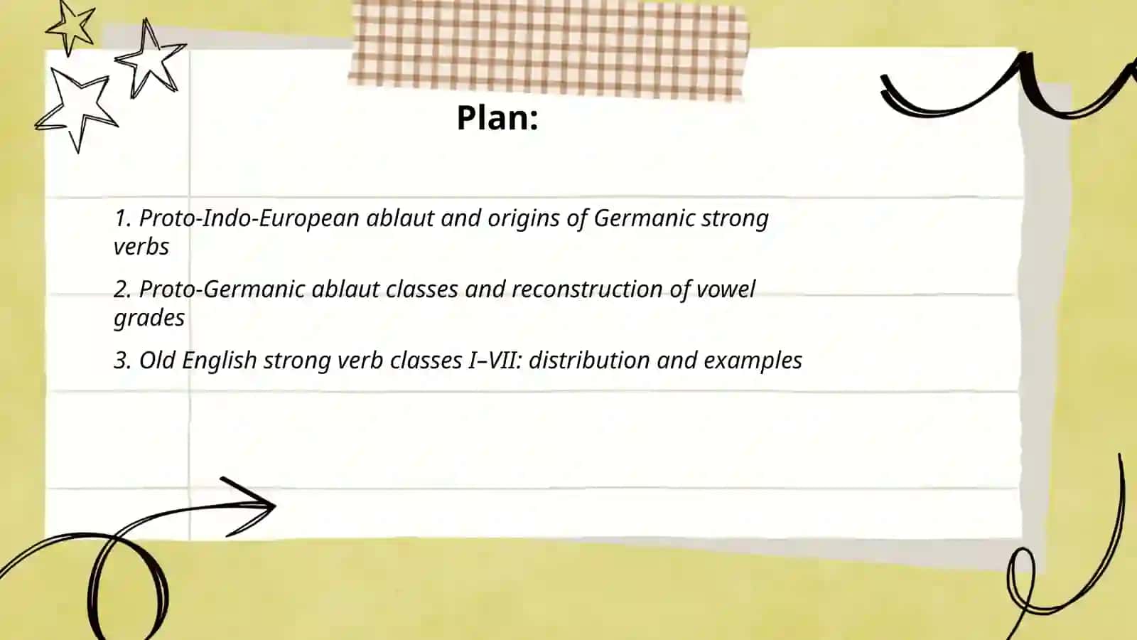 Development of Strong Verbs 2