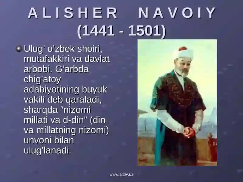 ALISHER NAVOIY ILMIY MEROSI 2