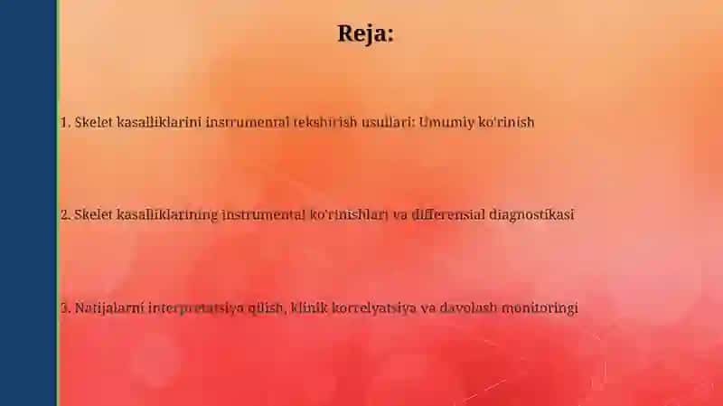 Skelet kasalliklarini instrumental tekshirish usullari 2