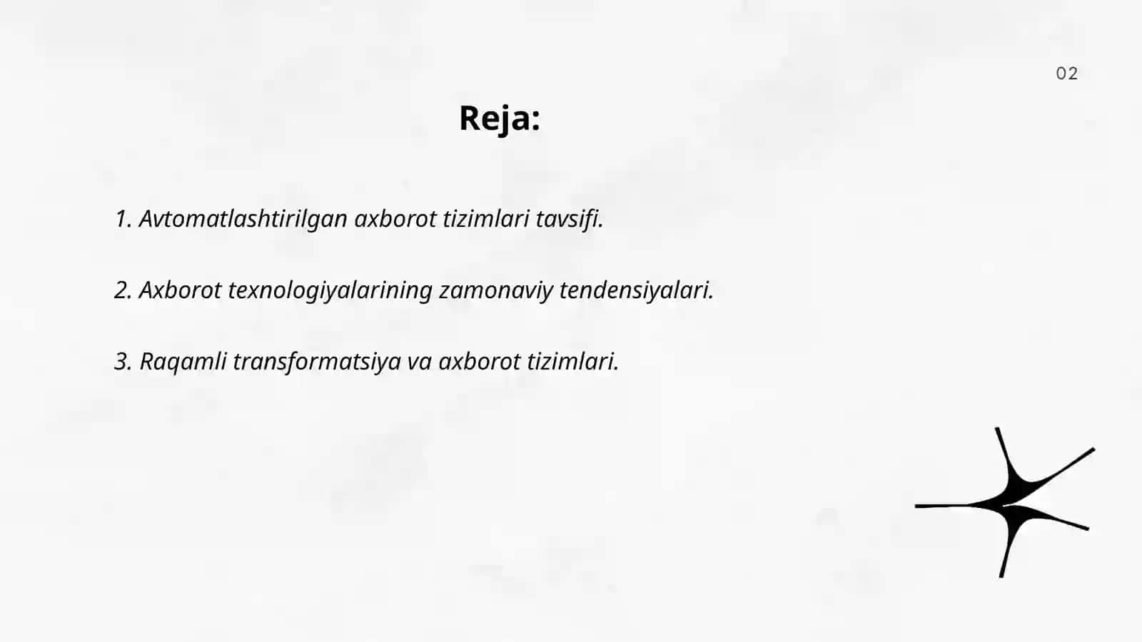 Avtomatlashtirilgan axborot tizimi 2