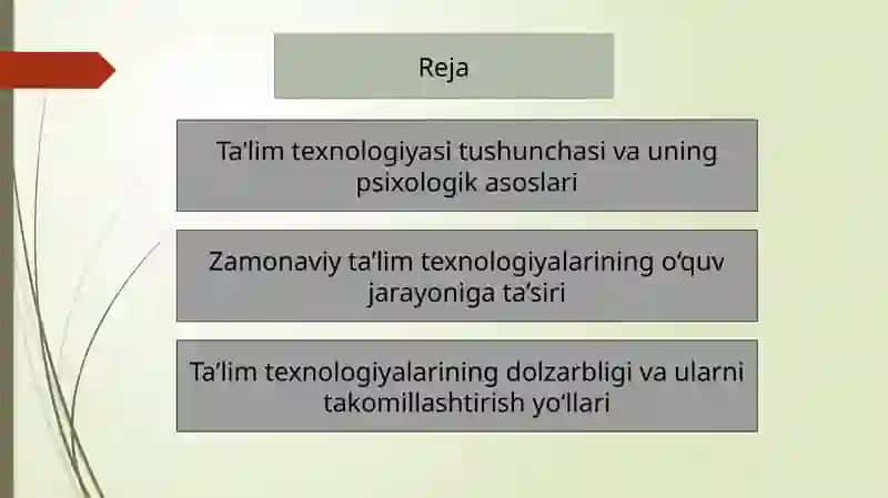 Ta’lim texnologiyasi 2