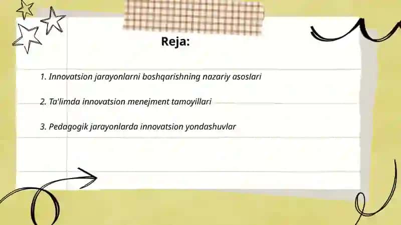 Innovatsion jarayonlarni boshqarishning pedagogik xususiyatlari 2