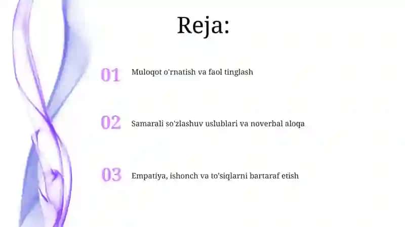 Bemor bilan samarali muloqot qilish usuli 2