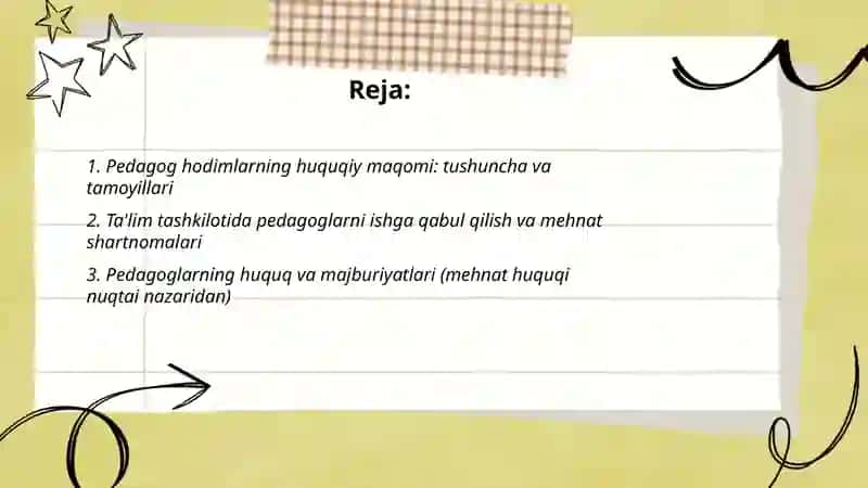 Pedagog hodimlarning xuquqiy maqomi 2