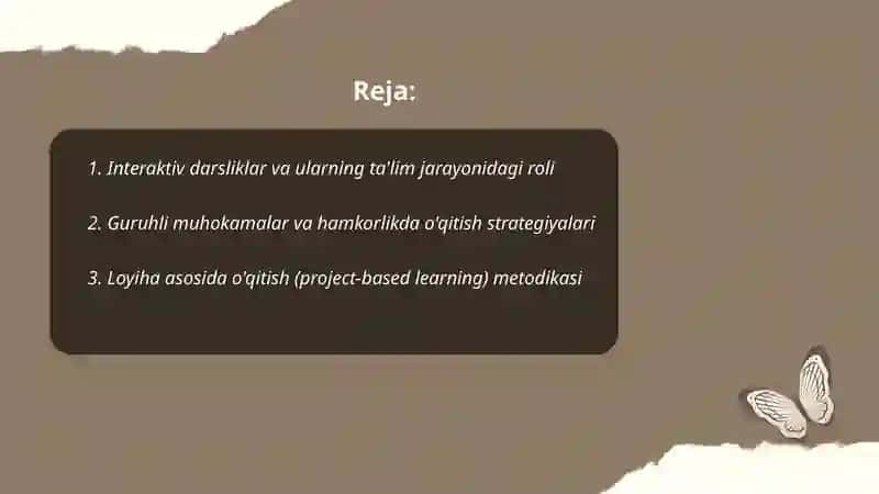 Oʻqitishning interaktiv strategiyasi 2