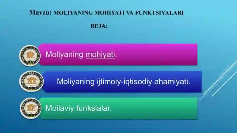 MOLIYANING MOHIYATI VA FUNKTSIYALARI 2