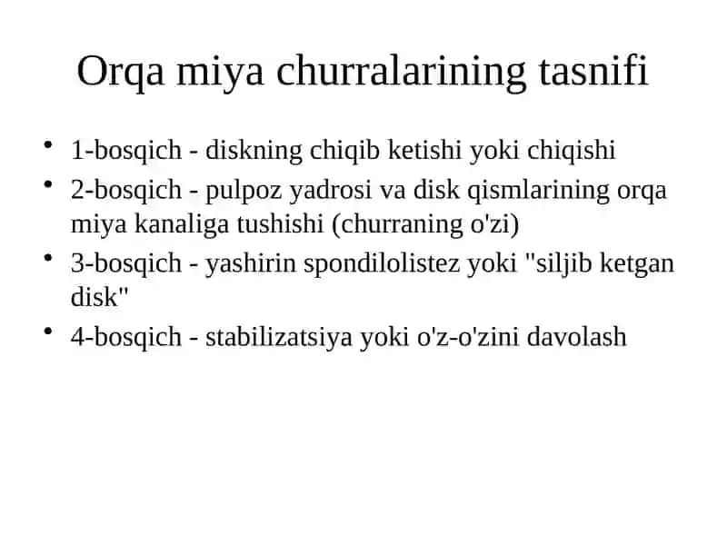 Umurtqalararo diskning anatomiyasi 2