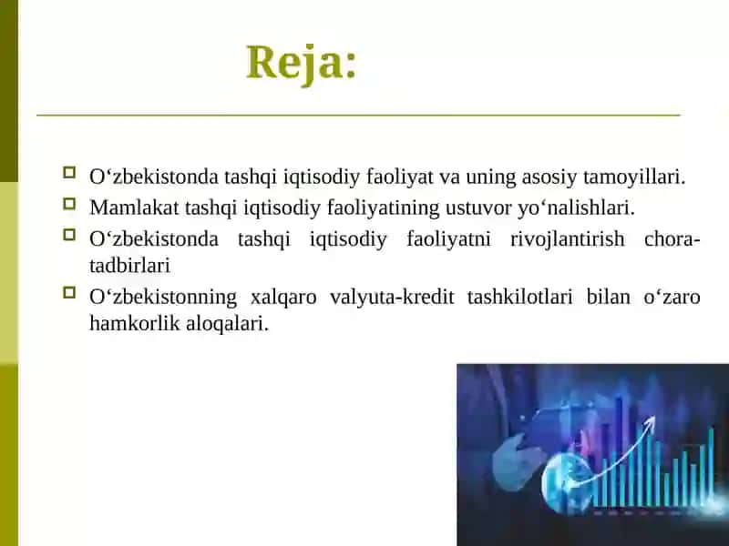 Tashqi iqtisodiy faoliyat 2