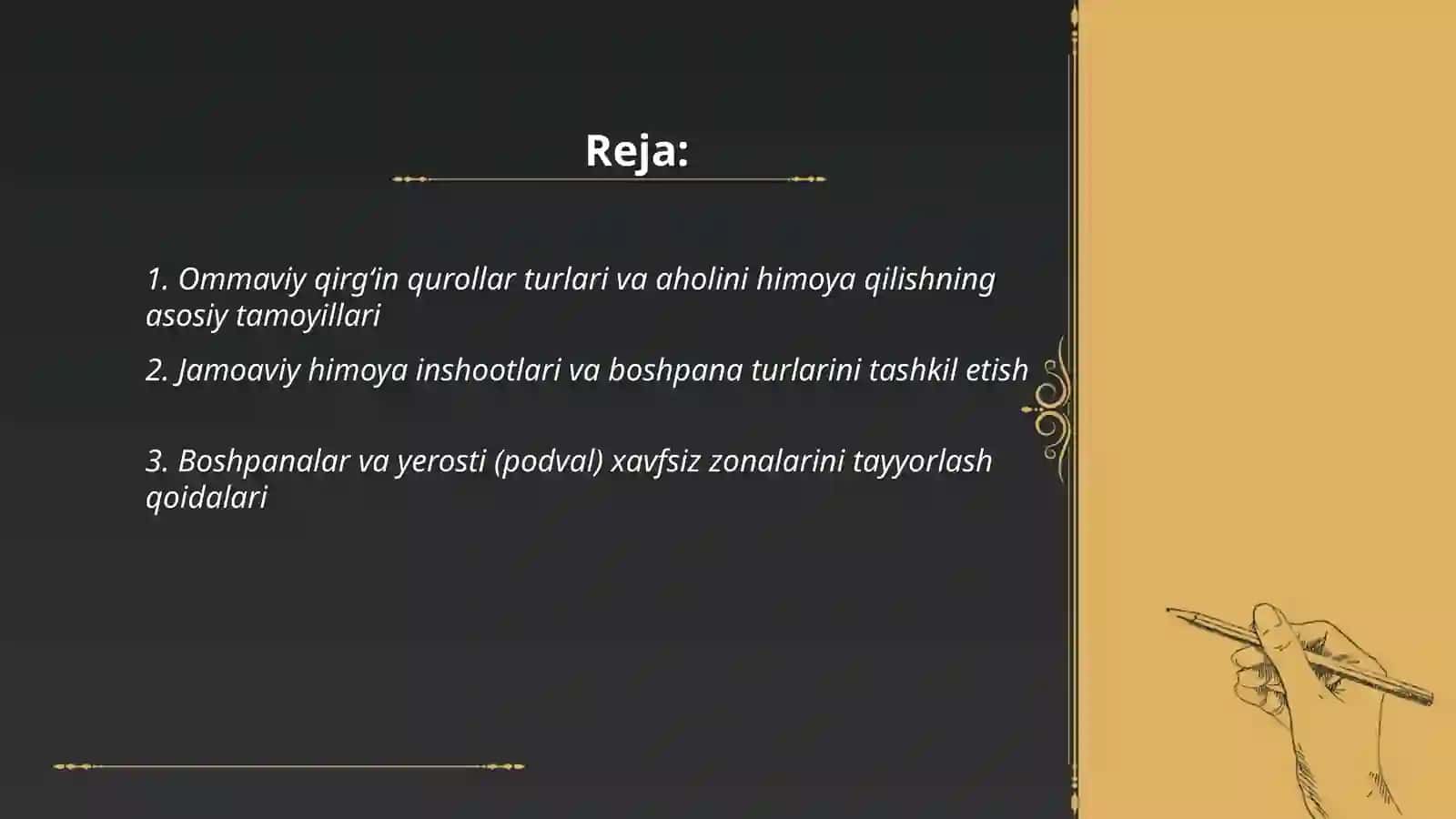 Ommaviy qirgʻin qurollardan himoya 2