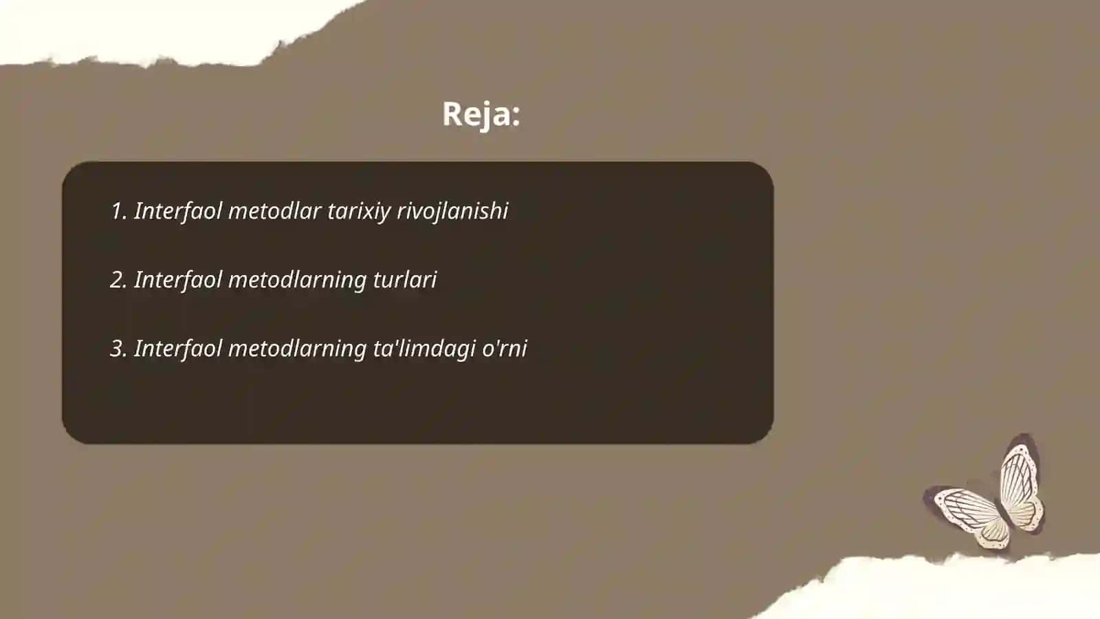 Interfaol metodlarni qo'llash 2