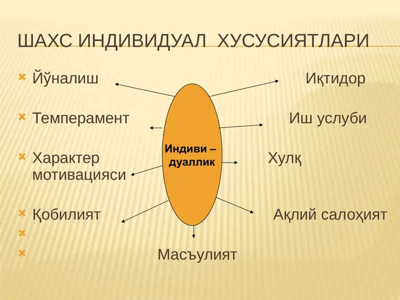 Темперамент ва фаолиятнинг индивидуал хусусиятлари 2