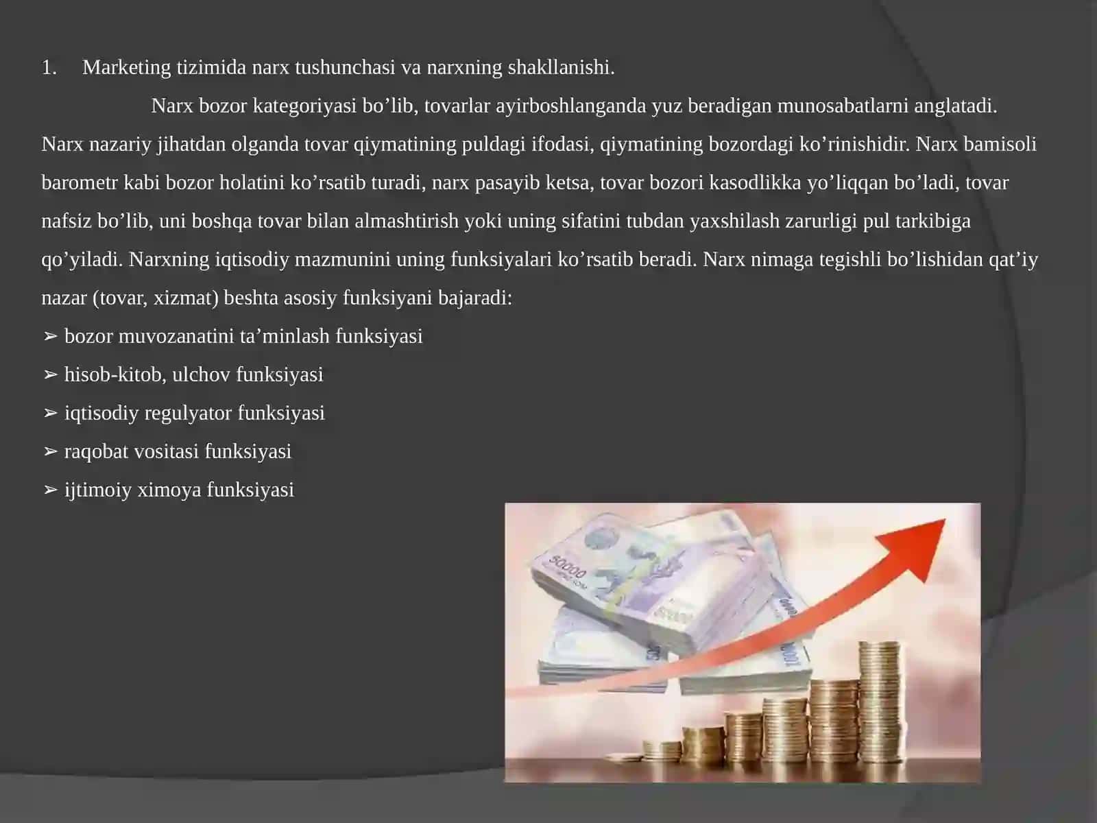 Marketing tizimida narx siyosati 2