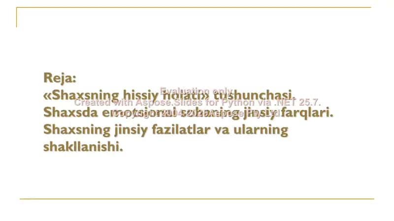 Shaxsda emotsional sohaning jinsiy farqlari 2