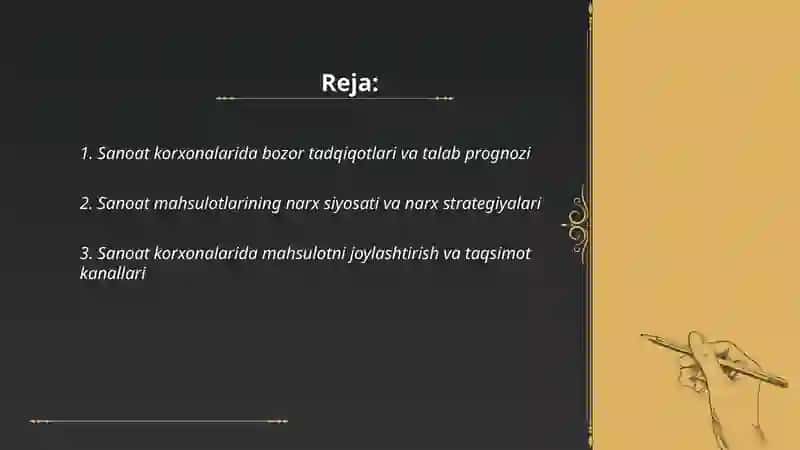 Sanoat korxonalarida marketing 2