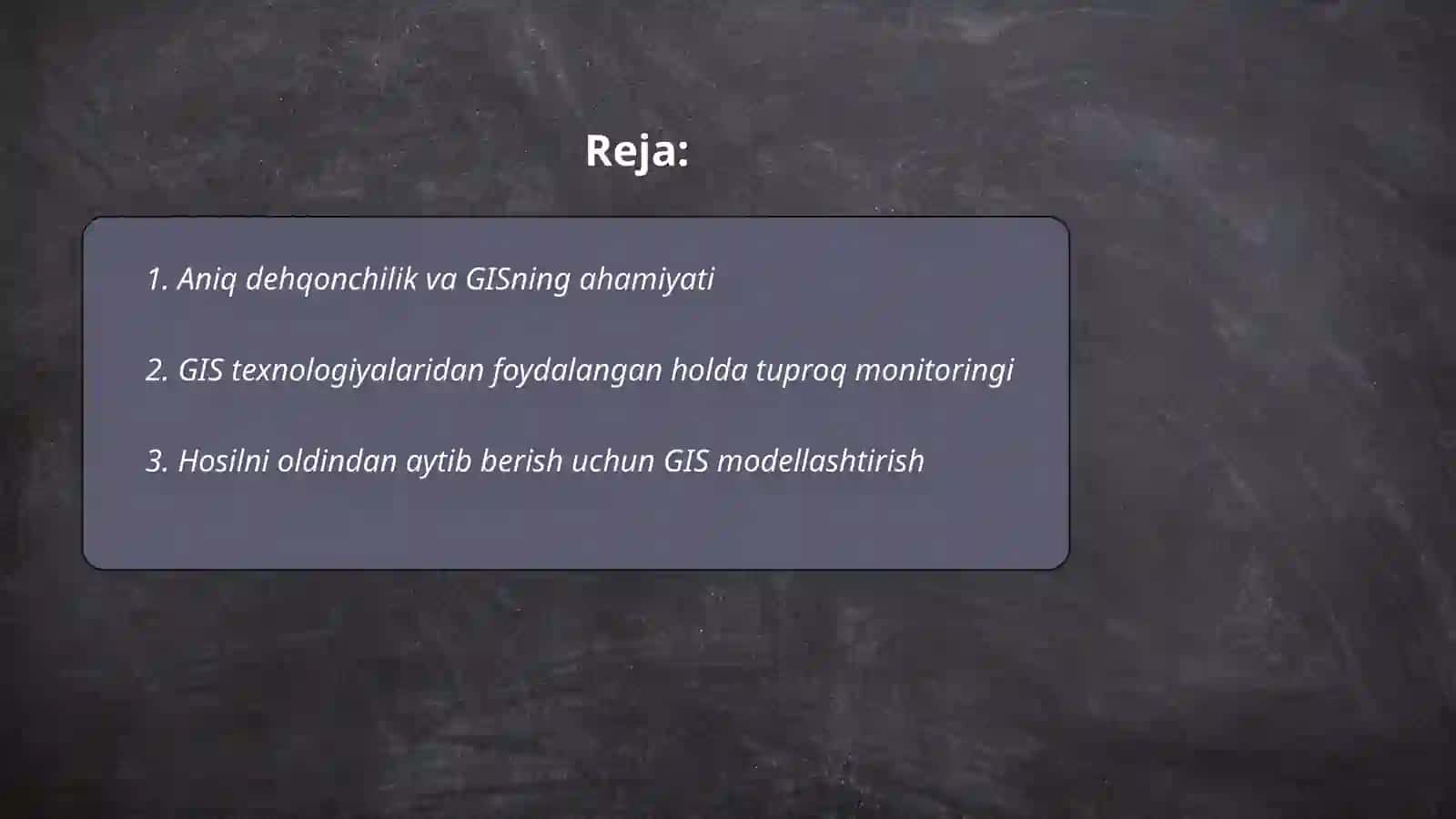 Anniq dehqonchilik istiqbollari 2