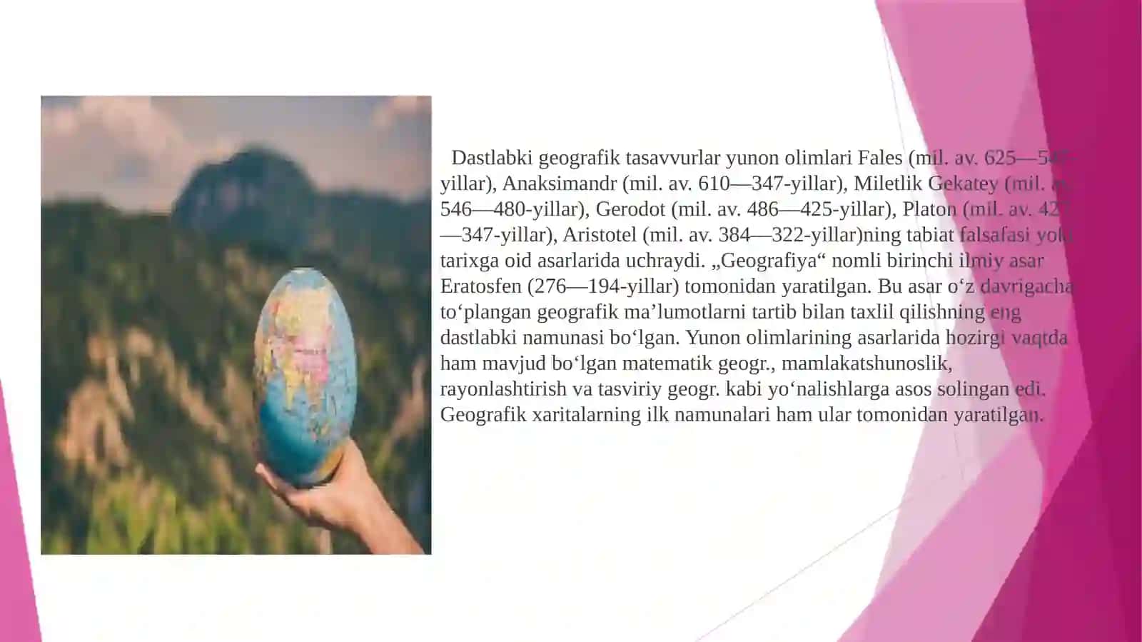 GEOGRAFIYANING RIVOJLANISH BOSQICHLARI 2