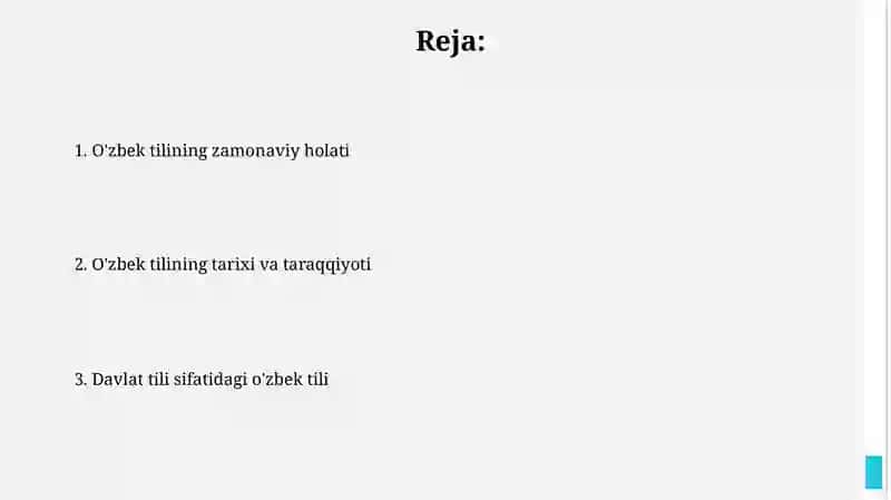 Oʻzbek tili davlat tili sifatida 2