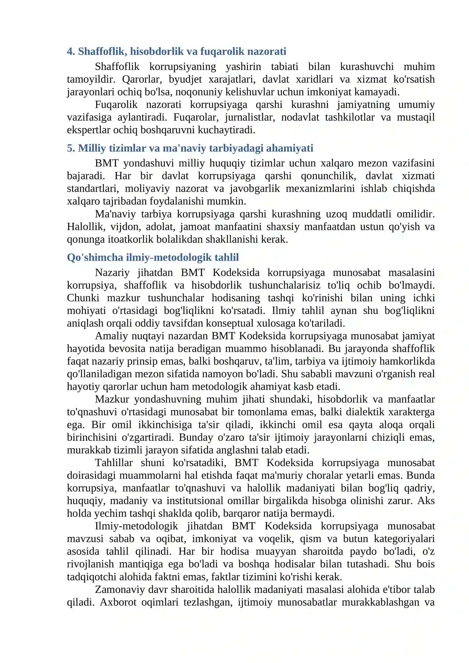 BMT KODEKSIDA KORRUPSIYAGA MUNOSABAT 2