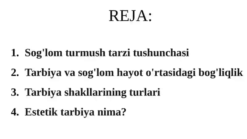 Sog'lom turmush tarzi tushunchasi 2