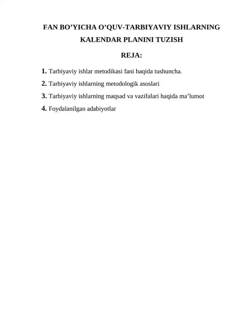 MATEMATIKA VA INFORMATIKA O’QITISH METODIKASI FANIDAN 2