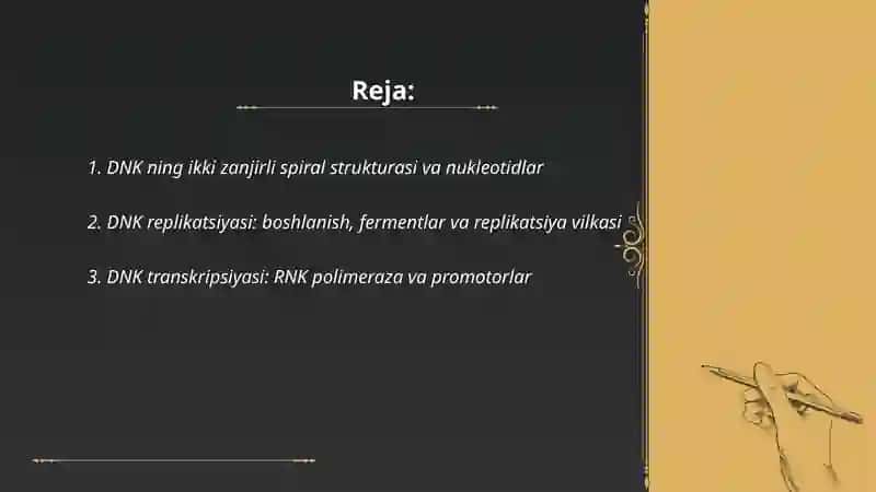Irsiyatning molekulyar asoslari 2