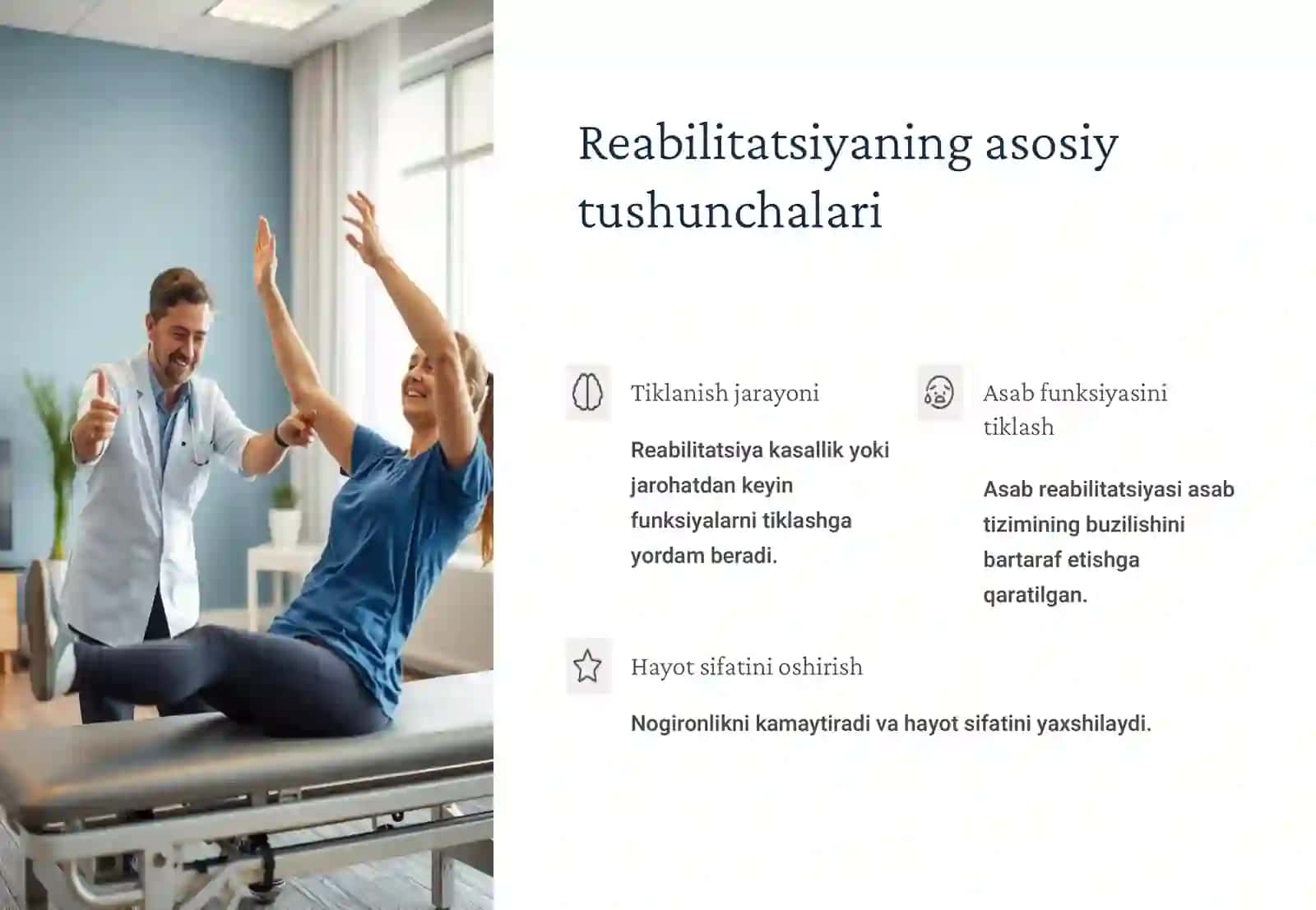 Asab kasalliklarida reabilitatsion yordam 2