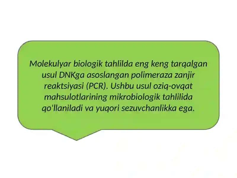 Molekulyar genetika kartalarni analiz qilish 2