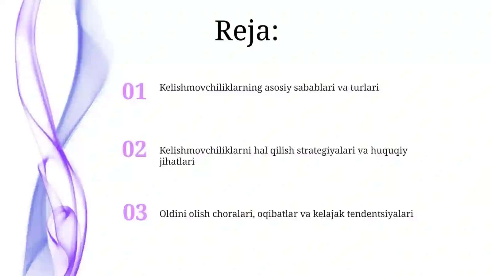 Kelishmovchiliklarning asosiy sabablari va turlari 2